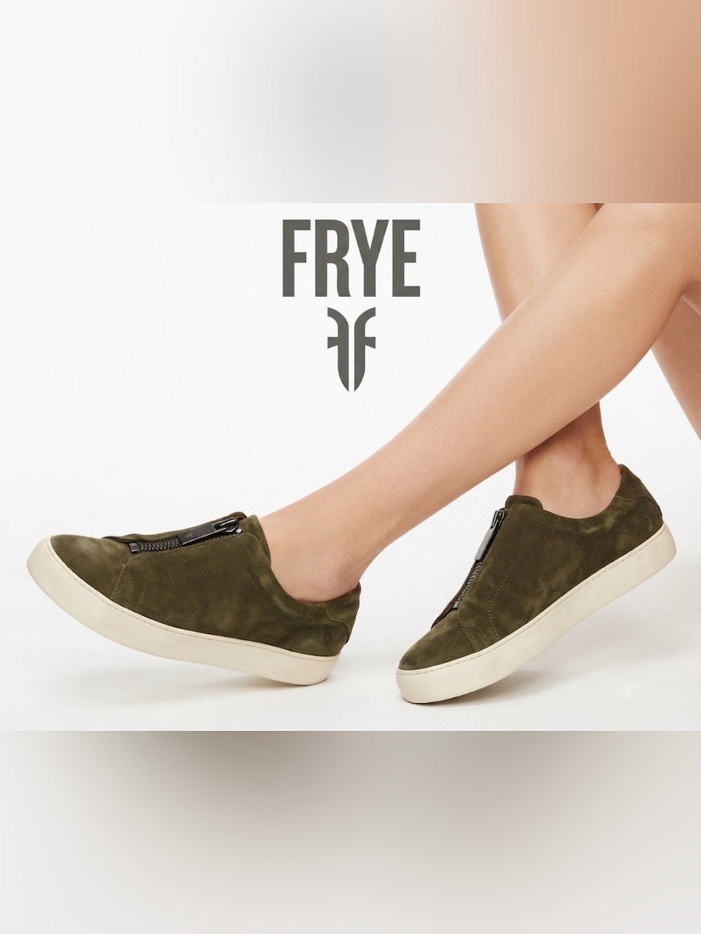 Authentic Frye suede leather sneakers tennis shoes sz 9